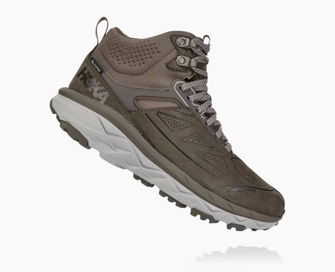 Botas Montaña Hoka Challenger Mid GORE-TEX Anchos Mujer Marrom | Mexico-1709486