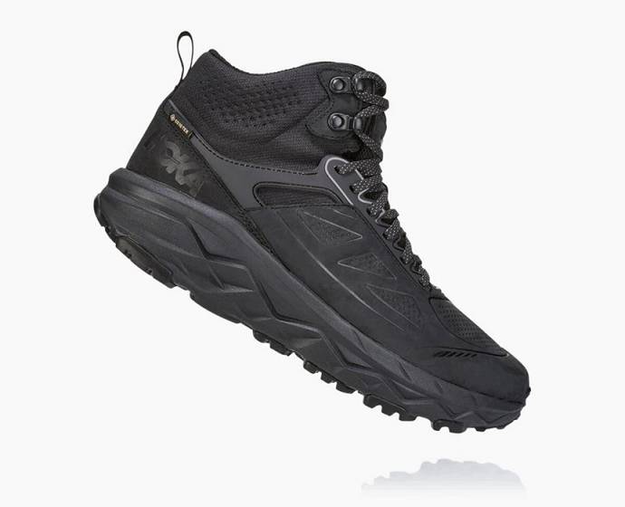 Botas Montaña Hoka Challenger Mid GORE-TEX Hombre Negros | Mexico-2509837