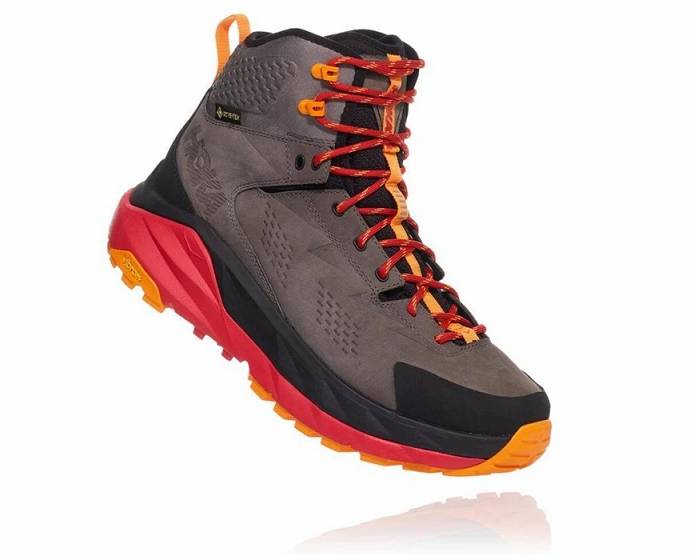 Botas Montaña Hoka Kaha GORE-TEX Hombre Negros Grises | Mexico-1435809