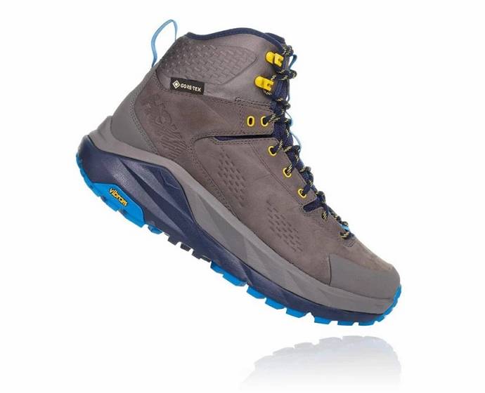 Botas Montaña Hoka Kaha GORE-TEX Hombre Grises Azules | Mexico-4209376