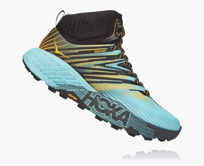 Botas Montaña Hoka Speedgoat Mid GORE-TEX Mujer Kaki | Mexico-6912845