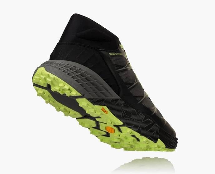 Botas Montaña Hoka Speedgoat Mid Impermeables Hombre Negros | Mexico-0634175