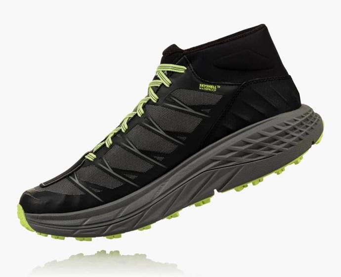 Botas Montaña Hoka Speedgoat Mid Impermeables Hombre Negros | Mexico-0634175