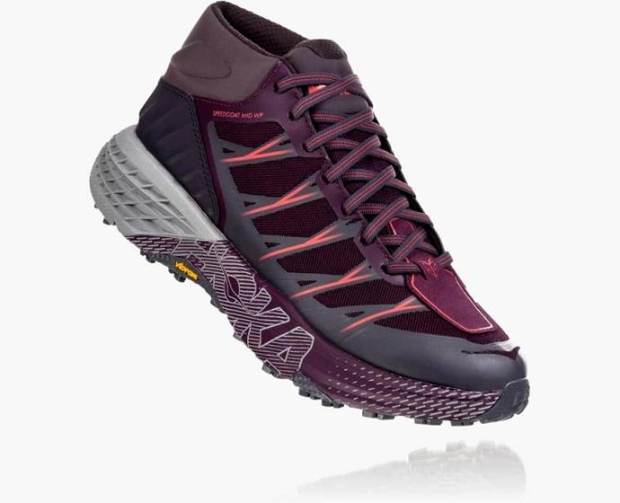 Botas Montaña Hoka Speedgoat Mid Impermeables Mujer Morados | Mexico-4593107