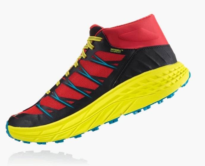 Botas Montaña Hoka Speedgoat Mid Impermeables Hombre Rojos | Mexico-4869571