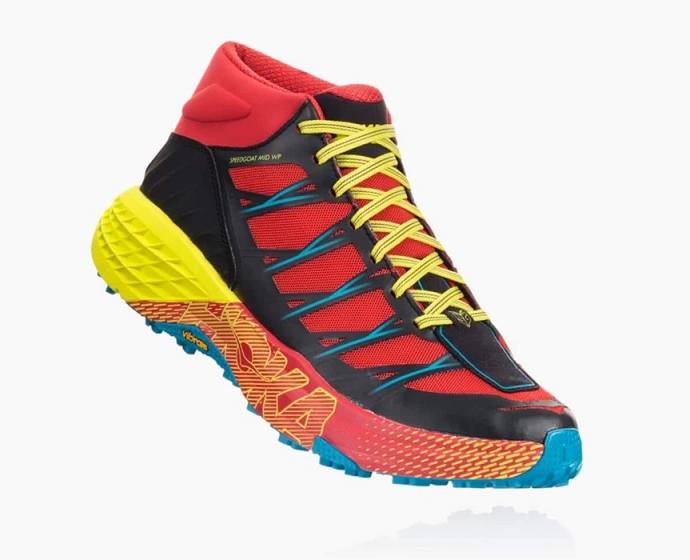 Botas Montaña Hoka Speedgoat Mid Impermeables Hombre Rojos | Mexico-4869571