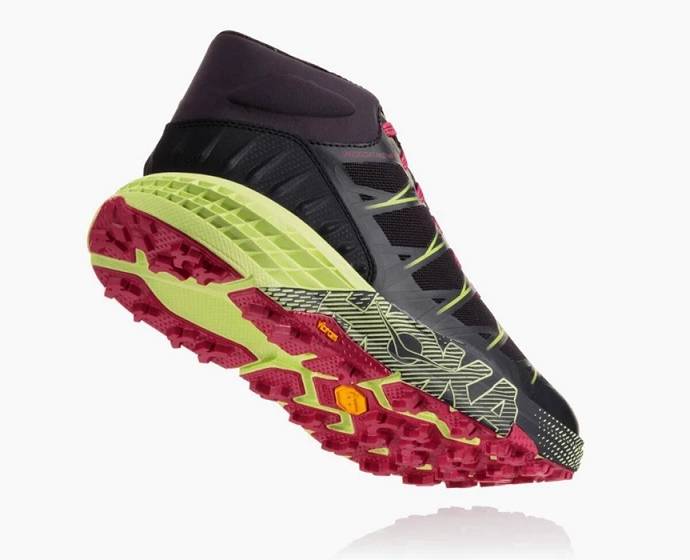 Botas Montaña Hoka Speedgoat Mid Impermeables Mujer Negros | Mexico-9256148