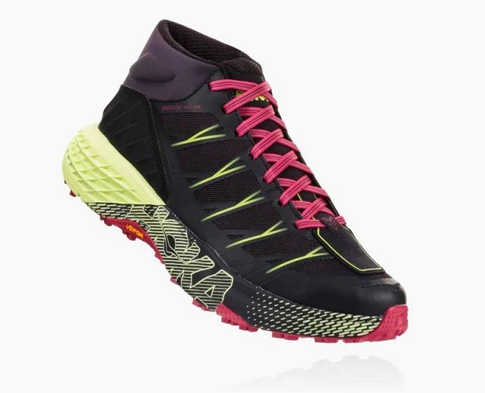 Botas Montaña Hoka Speedgoat Mid Impermeables Mujer Negros | Mexico-9256148