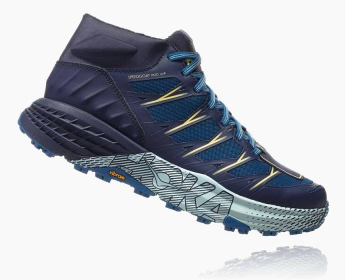 Botas Montaña Hoka Speedgoat Mid Impermeables Mujer Azules | Mexico-9718023