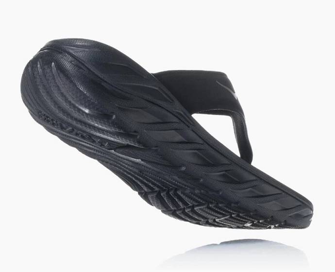 Chanclas Hoka ORA Recovery Hombre Negros | Mexico-0754923