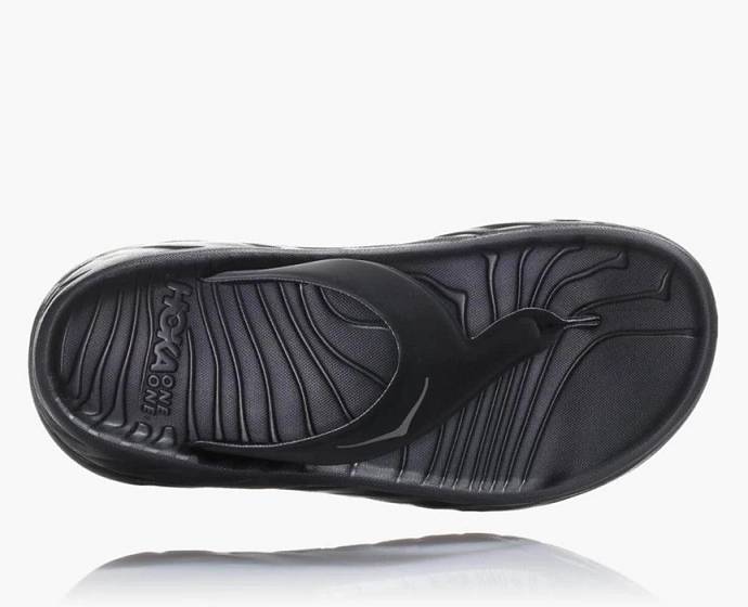 Chanclas Hoka ORA Recovery Hombre Negros | Mexico-0754923