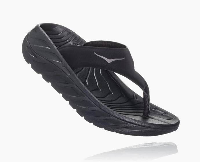 Chanclas Hoka ORA Recovery Hombre Negros | Mexico-0754923