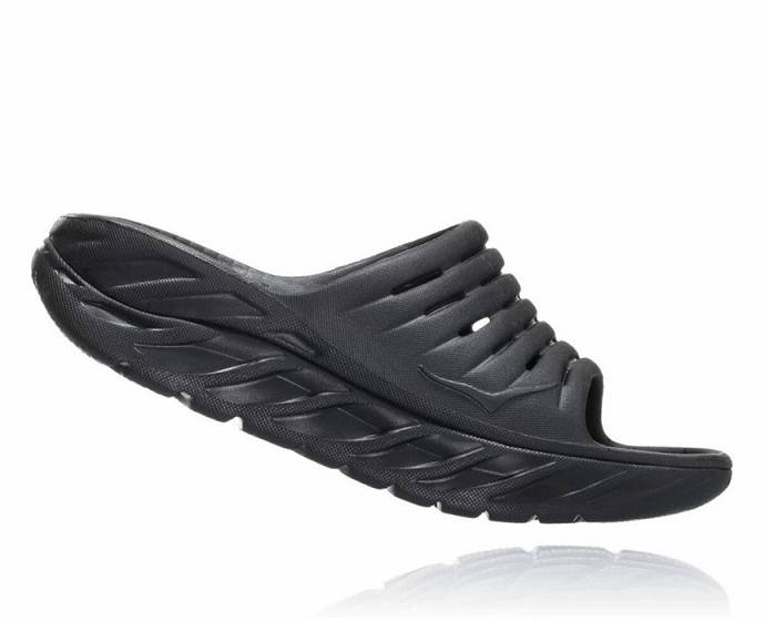 Sandalias Hoka ORA Recovery Hombre Negros | Mexico-1249570