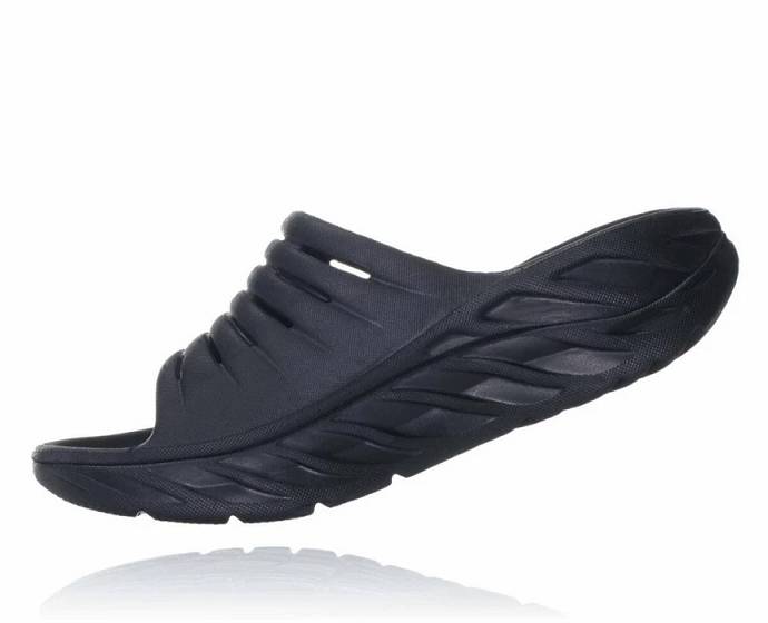 Sandalias Hoka ORA Recovery Hombre Negros | Mexico-1249570