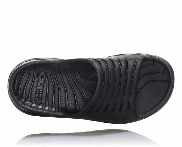 Sandalias Hoka ORA Recovery Hombre Negros | Mexico-1249570