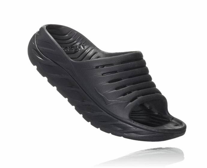 Sandalias Hoka ORA Recovery Hombre Negros | Mexico-1249570