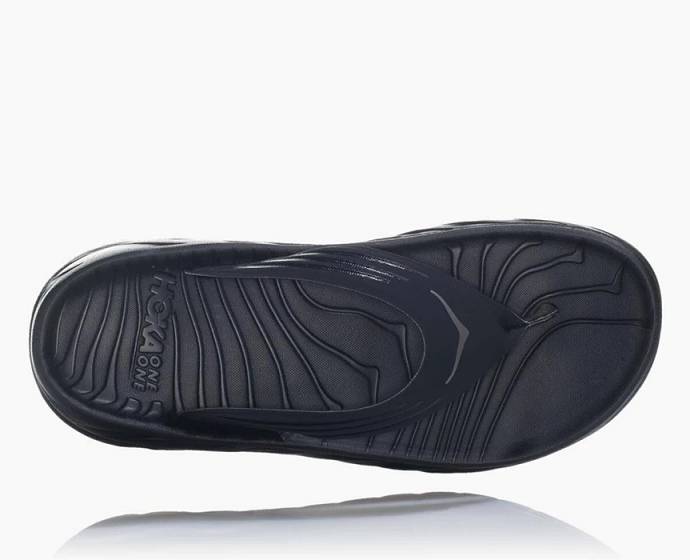 Sandalias Hoka ORA Recovery Hombre Negros | Mexico-2457139