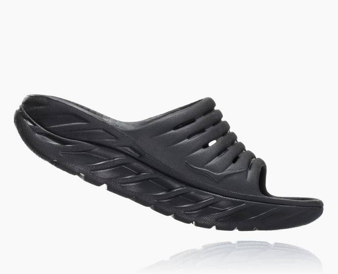 Sandalias de Diapositivas Hoka ORA Recovery Hombre Negros | Mexico-3297480