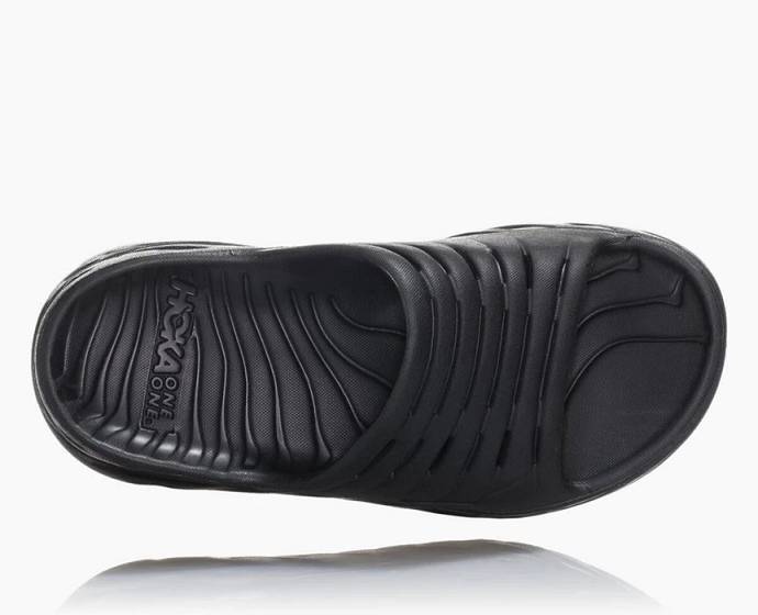 Sandalias de Diapositivas Hoka ORA Recovery Hombre Negros | Mexico-3297480