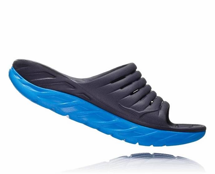 Sandalias de Diapositivas Hoka ORA Recovery Mujer Azul Marino | Mexico-3921085