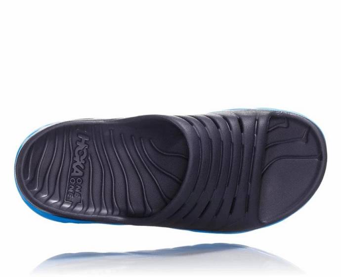 Sandalias de Diapositivas Hoka ORA Recovery Mujer Azul Marino | Mexico-3921085