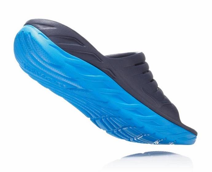 Sandalias de Diapositivas Hoka ORA Recovery Hombre Azul Marino | Mexico-9276380