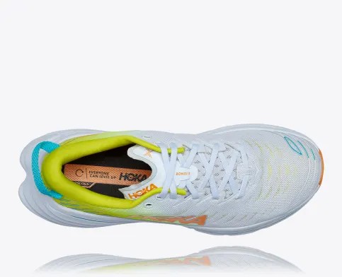 Tenis Carreras Hoka Bondi X Hombre Blancos Amarillos Turquesa | Mexico-0789532