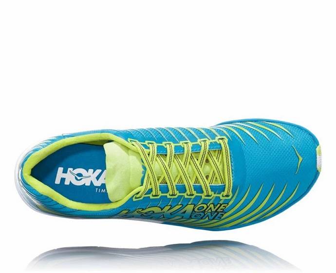 Tenis Clavos Hoka EVO XC Spike Hombre Azules Verdes | Mexico-3527684