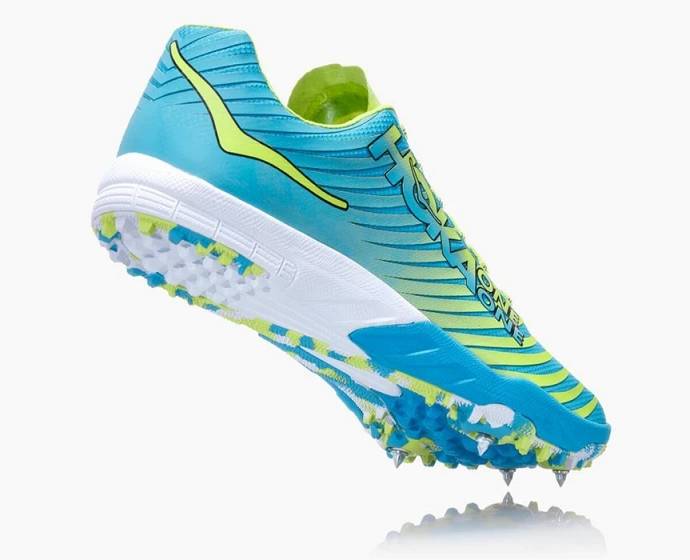 Tenis Clavos Hoka EVO XC Spike Mujer Azules Verdes | Mexico-9487130