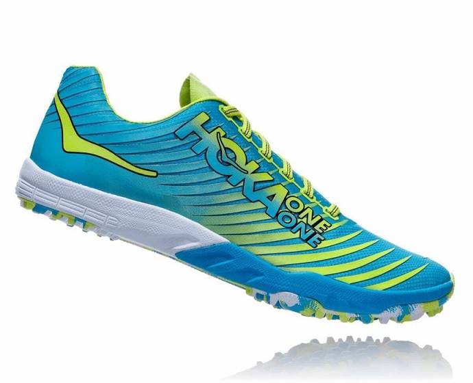 Tenis Clavos Hoka EVO XC Spikeless Mujer Azules Verdes | Mexico-8654107