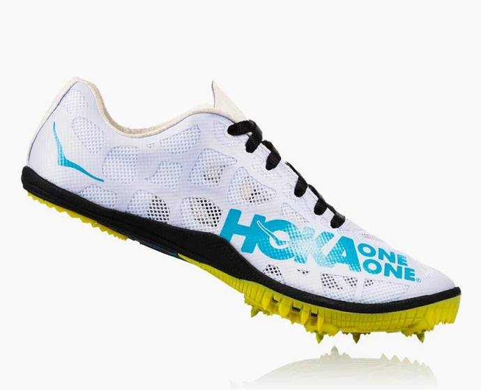 Tenis Clavos Hoka Rocket MD Mujer Blancos | Mexico-0654213