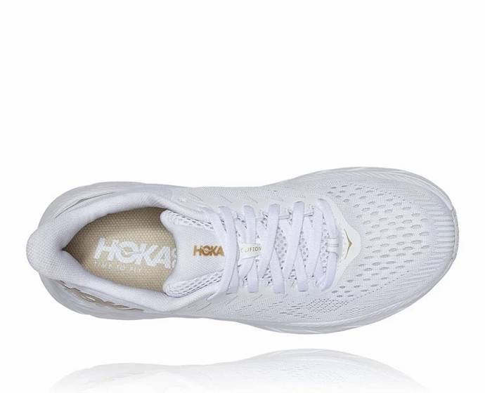 Tenis Deportivos Hoka Clifton 7 Hombre Blancos | Mexico-0825716