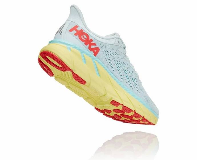 Tenis Deportivos Hoka Clifton 7 Hombre Blancos Coral | Mexico-5087194