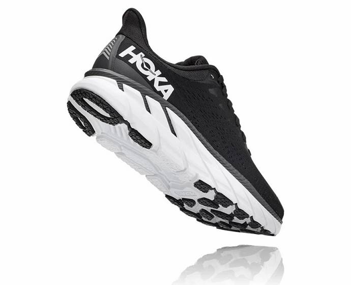 Tenis Deportivos Hoka Clifton 7 Hombre Negros Blancos | Mexico-9543287