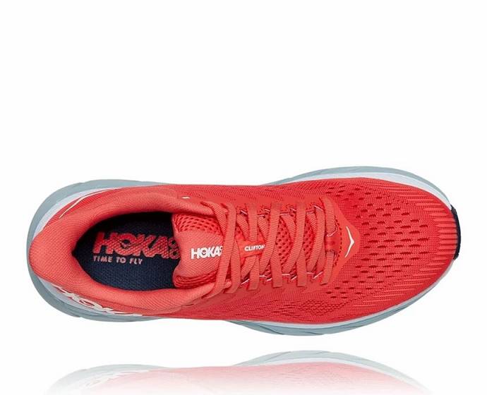 Tenis Deportivos Hoka Clifton 7 Mujer Coral Blancos | Mexico-4789520