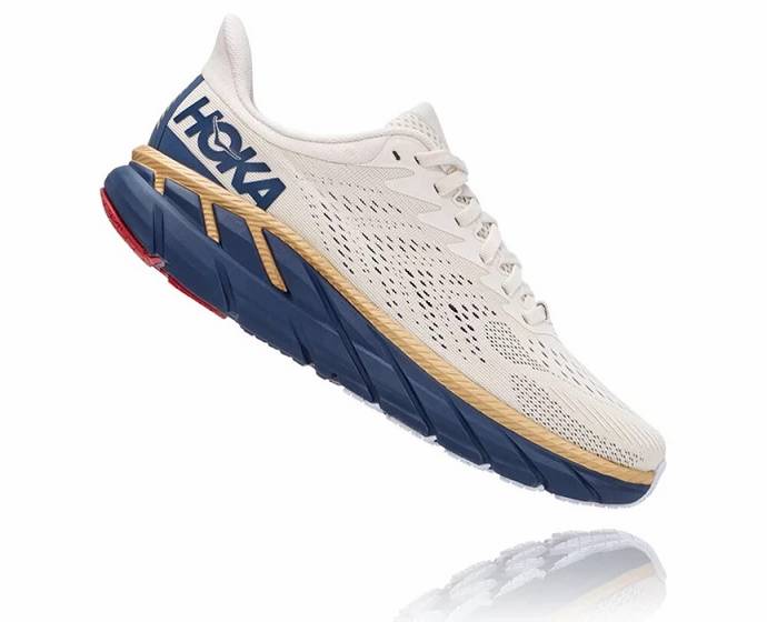 Tenis Deportivos Hoka Clifton 7 Mujer Creme | Mexico-3917246