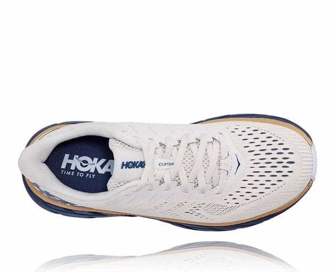 Tenis Deportivos Hoka Clifton 7 Mujer Creme | Mexico-3917246