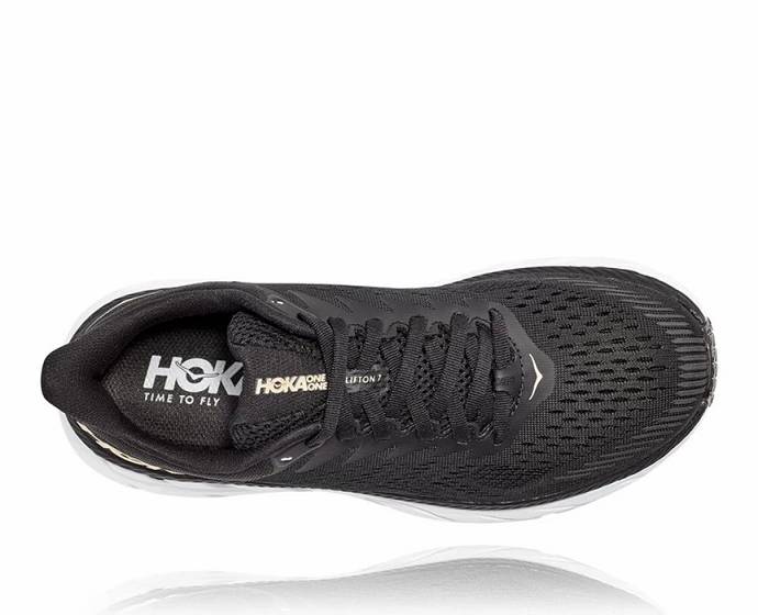 Tenis Deportivos Hoka Clifton 7 Mujer Negros Marrom | Mexico-4763519