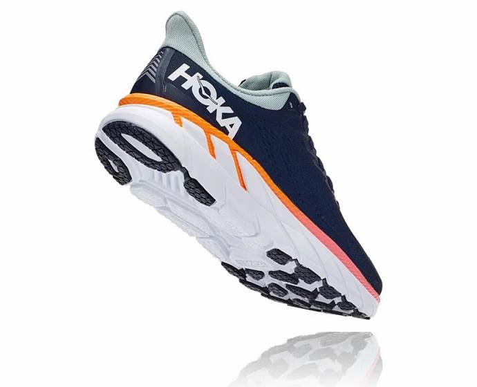 Tenis Deportivos Hoka Clifton 7 Mujer Negros Azules | Mexico-5206849