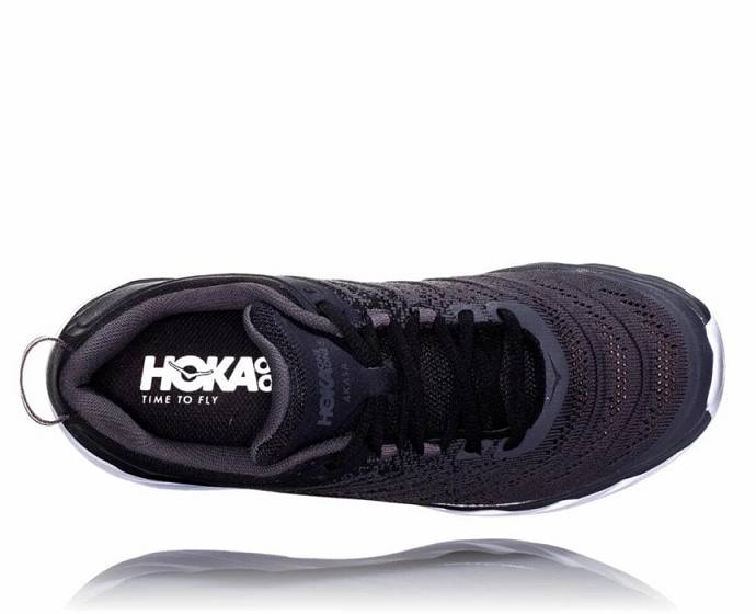 Tenis Para Caminar Hoka Akasa Anchos Hombre Negros | Mexico-5246971