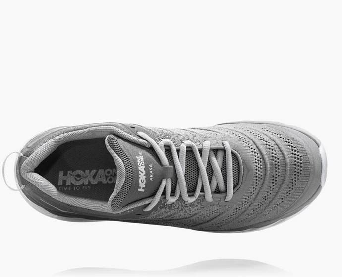 Tenis Para Caminar Hoka Akasa Anchos Hombre Grises | Mexico-7561423