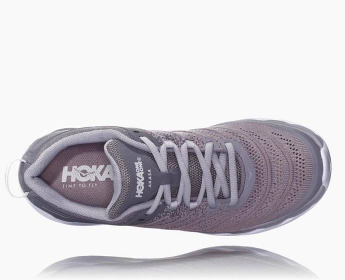 Tenis Para Caminar Hoka Akasa Mujer Grises | Mexico-3467158