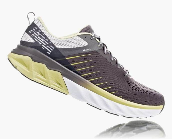 Tenis Para Caminar Hoka Arahi 3 Hombre Grises | Mexico-9862417