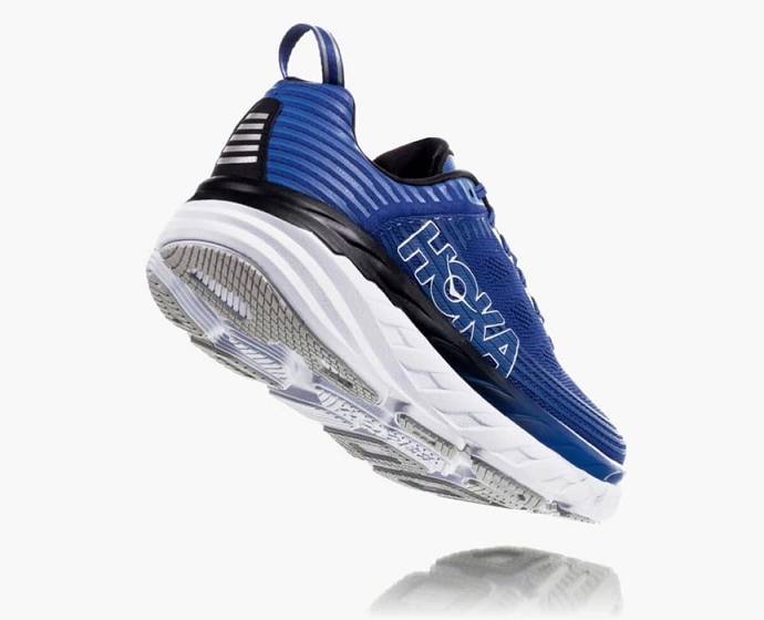 Tenis Para Caminar Hoka Bondi 6 Anchos Hombre Azul Marino | Mexico-4709586