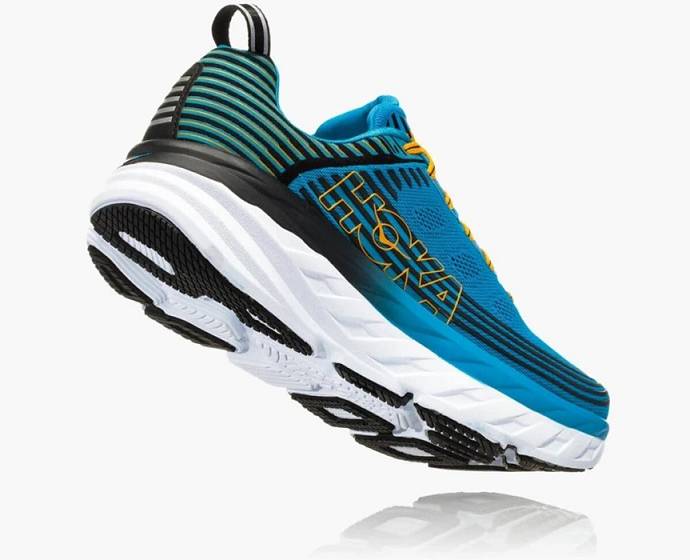 Tenis Para Caminar Hoka Bondi 6 Hombre Azules | Mexico-3071549