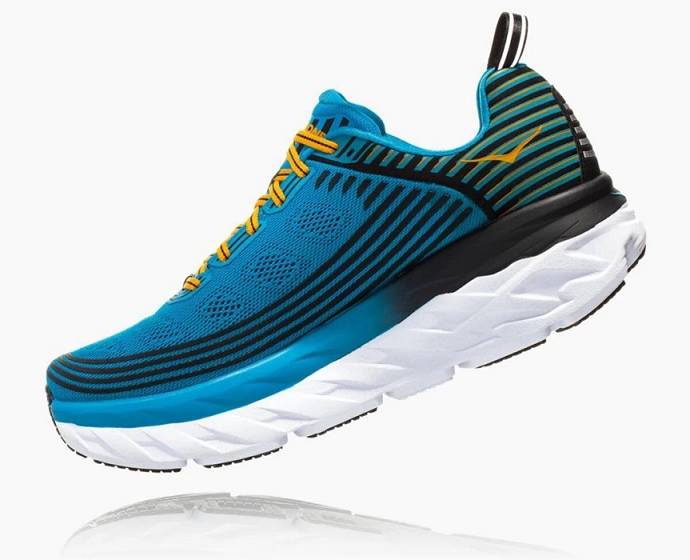 Tenis Para Caminar Hoka Bondi 6 Hombre Azules | Mexico-3071549