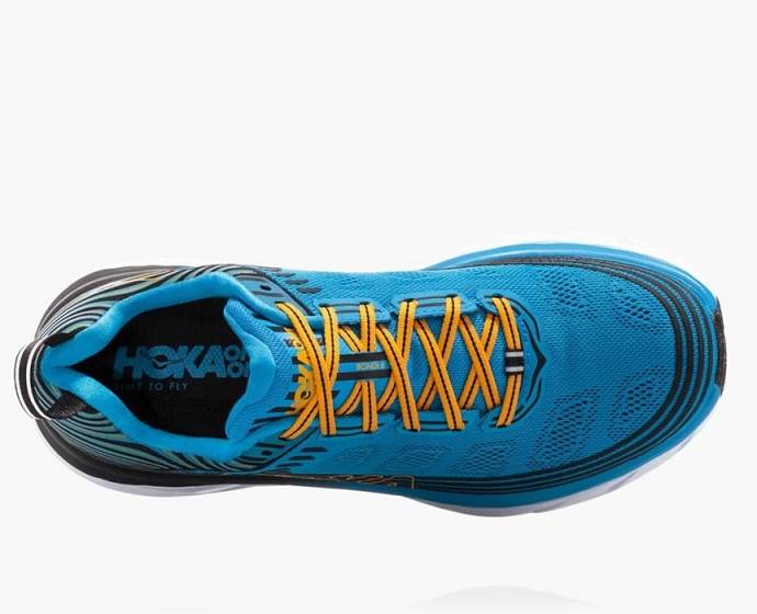 Tenis Para Caminar Hoka Bondi 6 Hombre Azules | Mexico-3071549