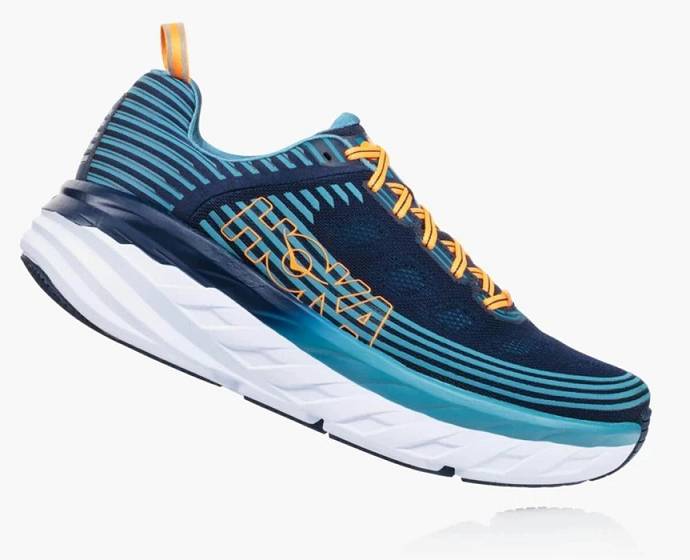 Tenis Para Caminar Hoka Bondi 6 Hombre Azules | Mexico-6174283