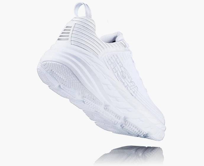 Tenis Para Caminar Hoka Bondi 6 Hombre Blancos | Mexico-3759641