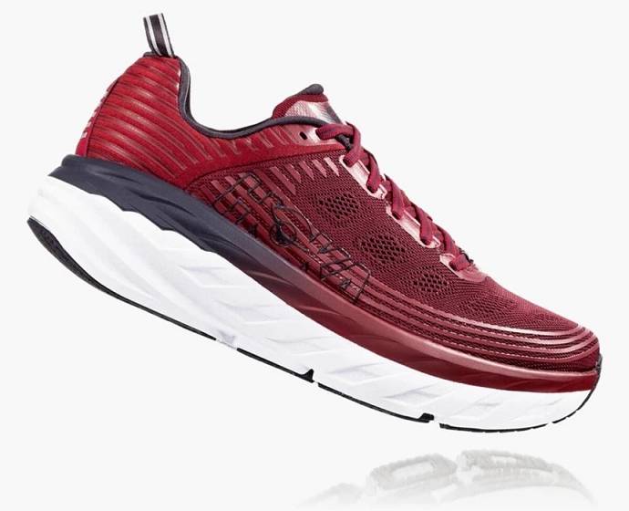 Tenis Para Caminar Hoka Bondi 6 Hombre Rojos | Mexico-6210785